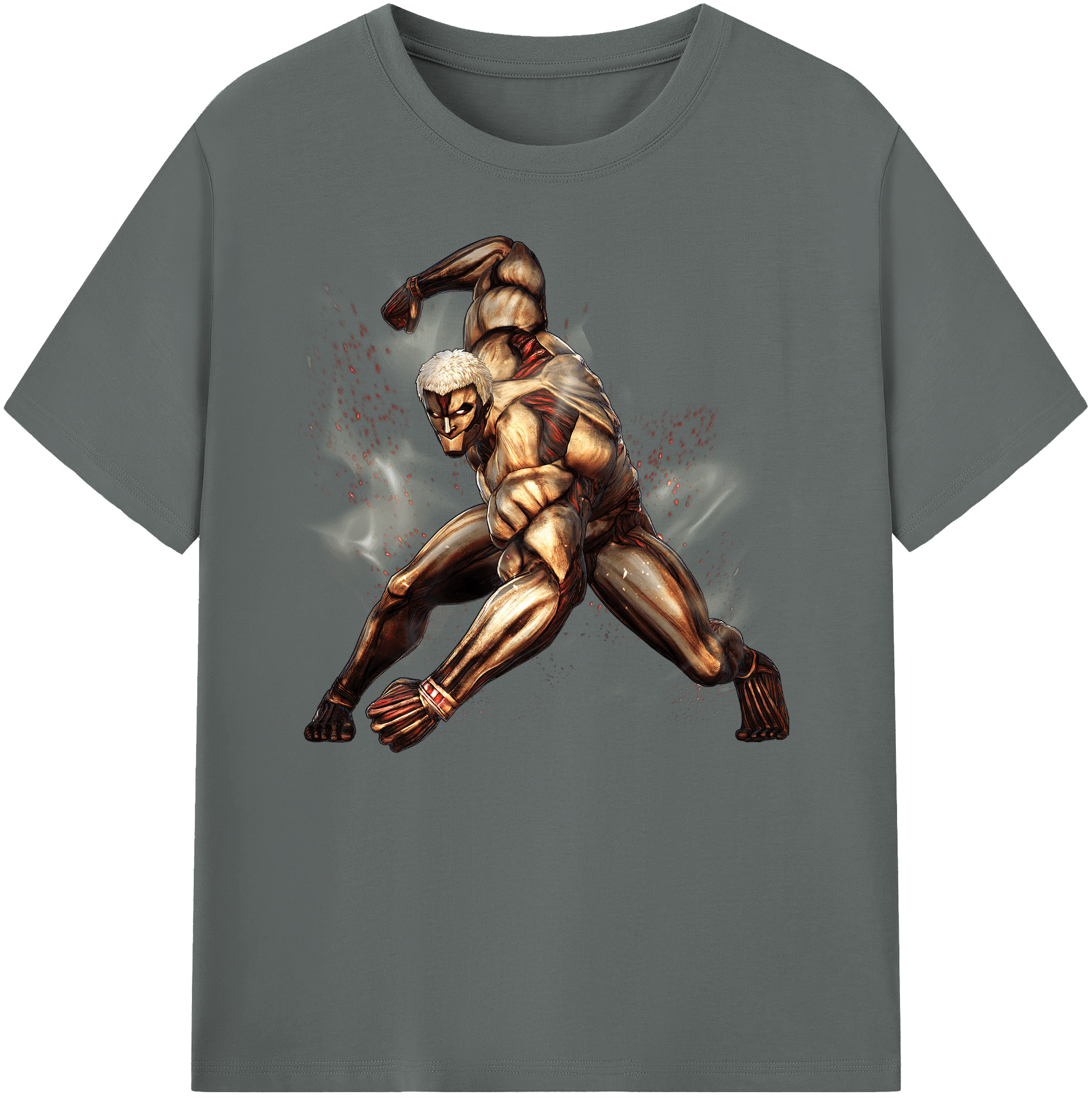 （画像用） 進撃の巨人 Attack on Titan 綿100％ メンズ半袖Tシャツ｜肌触りやわらか＆通気性